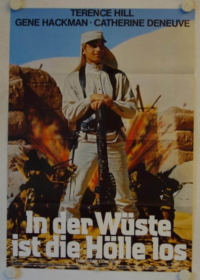 In der Wüste ist die Hölle los originales deutsches Filmplakat (R80s)